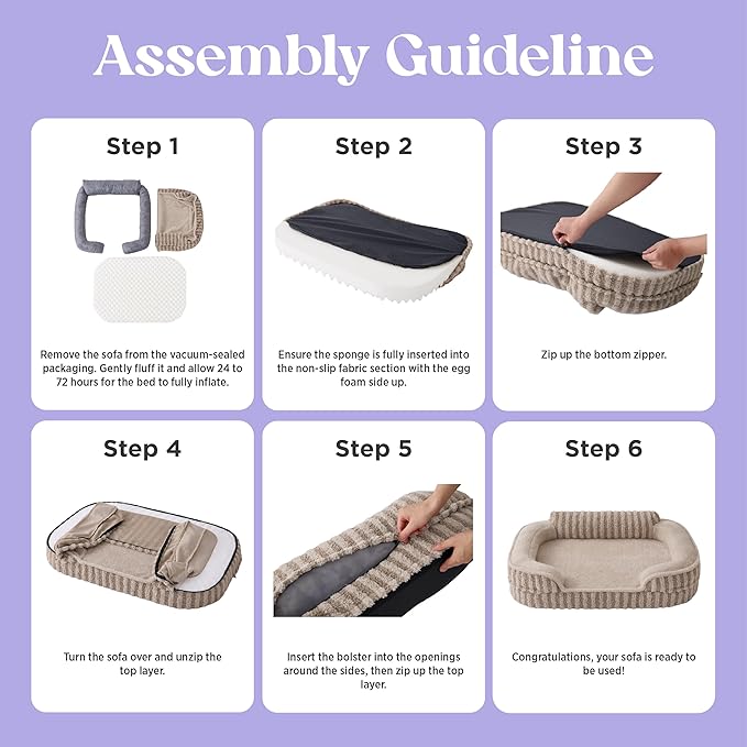 LE SURE Cute Dog Bed Medium Size Dog, Orthopedic Waterproof Medium Pet Beds - Image 7