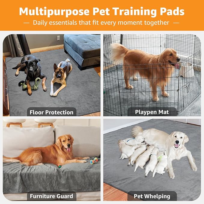 PICK FOR LIFE Washable Dog Pee Pads, 48x48 Reusable Puppy Whelping Pads - Image 5