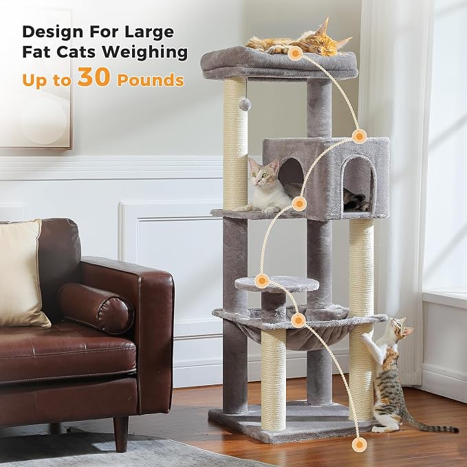 Large Cat Tree with Reinforced Scratching Posts - Image 2