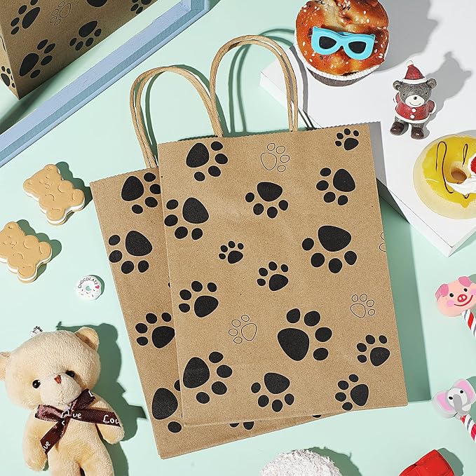 Blulu 20 Pcs Puppy Dog Paw Gift Bags - Image 5