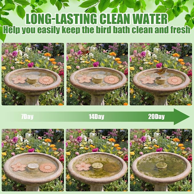 4 Pack Bird Bath Copper Disk Bird Bath Purification Disk - Image 6