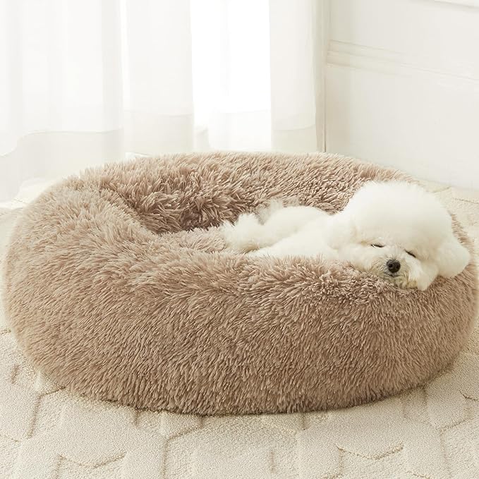 WNPETHOME Calming Dog Bed & Cat Bed, Anti-Anxiety Donut Small Dog Beds by WNPETHOMEPETSHOME