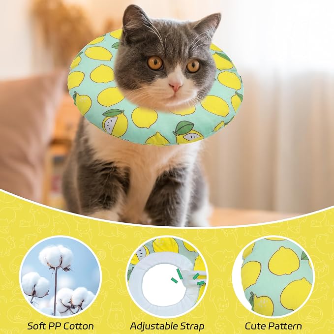 Cat Cone Collar Soft, Adjustable Cat Recovery Collars to Prevent Licking - Image 3