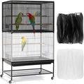Bissap 2 PCS Bird Cage Seed Catcher, 59-90'' Universal Birdcage Net Nylon by Bissap