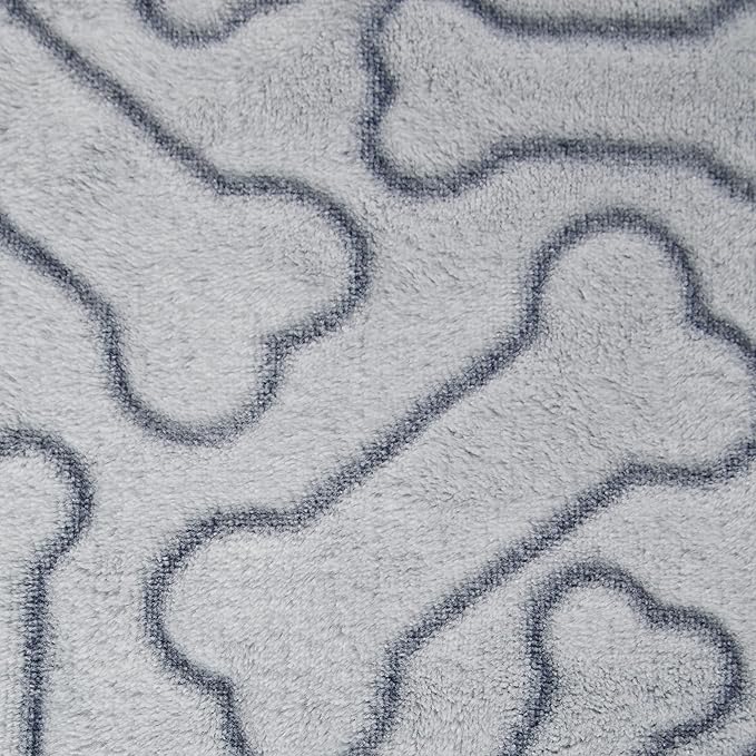 Bone Dry Embossed Bone Print Pet Blanket - Image 2