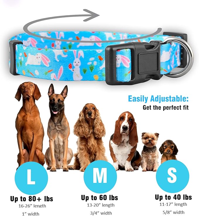 Native Pup Easter Dog Collar, Cute Spring Gift - Image 3
