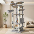 78.8" Large Cat Tree Tower for Indoor Kitties, Sisal Scratching Posts, Hammock by KWOJU