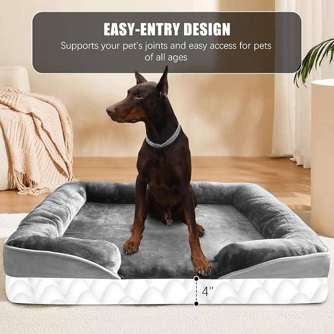 Orthopedic Dog Bed with Sides - Image 5