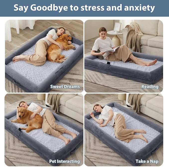 WNPETHOME Human Dog Bed for Adult, Washable Dog Couch - Image 5