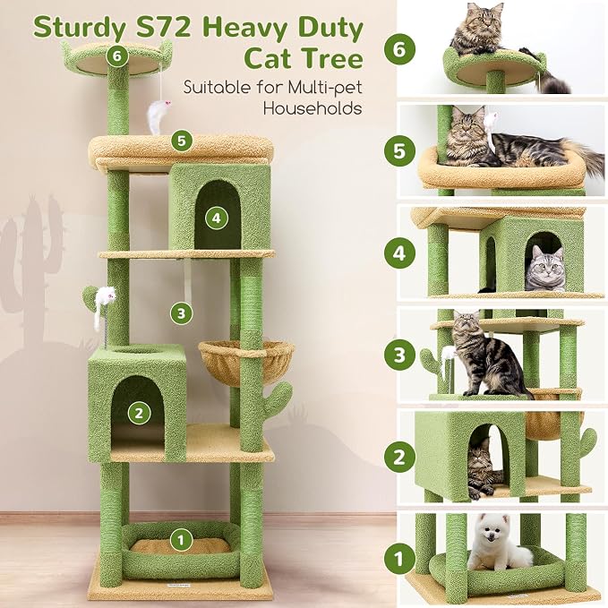 Globlazer Heavy Duty Cactus Cat Tree - Image 2