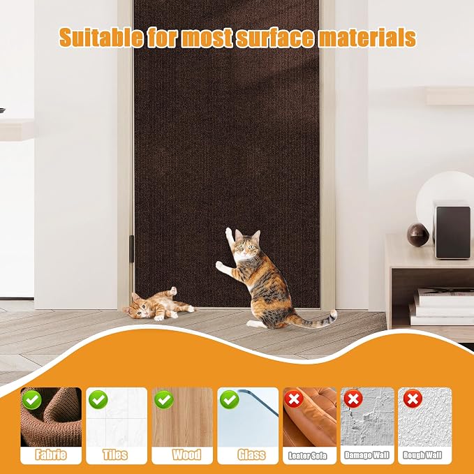 cat Scratching mat Self-Adhesive, Trimmable Furniture Protector - Image 6