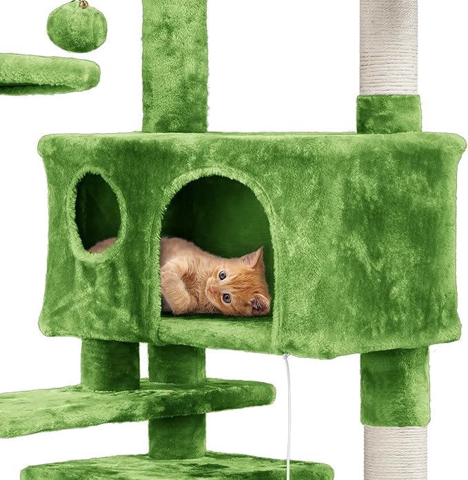 Yaheetech Cat Tree - 54in Tower - Image 7