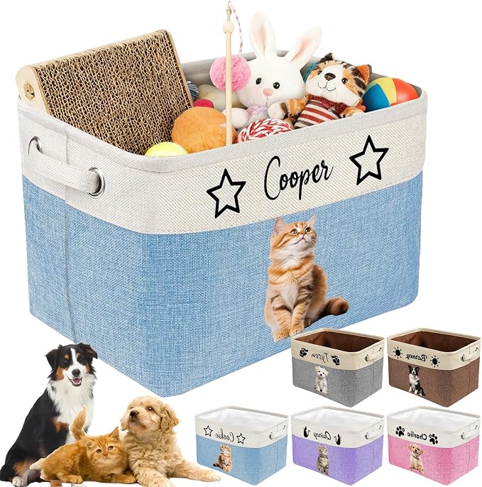 Personalized Dog Cat Toy Storage Basket by Unknown