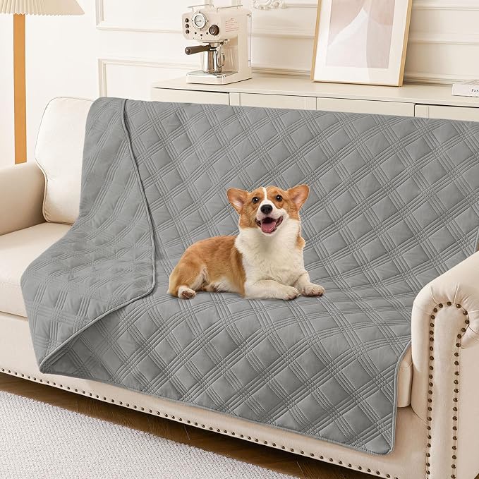 hyha Waterproof Dog Blanket, Reversible Pet Bed Blanket, Soft Sofa Couch Cover by hyha