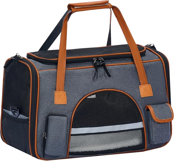 Pesen 18x11x11 Inches Cat Carrier– Fits Pets Up to 16 lbs, Anti-Collapse Design by Unknown