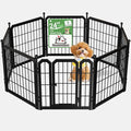 Dog Playpen for Indoor & Outdoor, 24 inch 8 Panels Metal Puppy Playpen for by Newsweetown