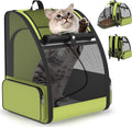 Cat Backpack Carrier for Travel Hiking: Expandable Foldable Breathable Mesh by ipetstation