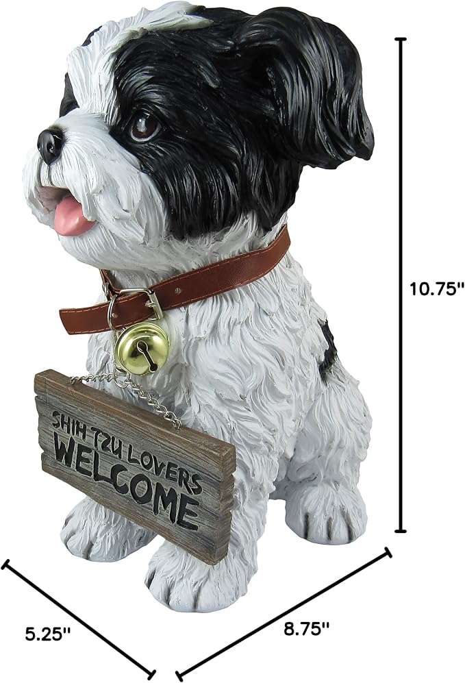 DWK Front Porch Dog Outdoor Welcome Sign Decorative Statue | Cute Dog Welcome - Image 8