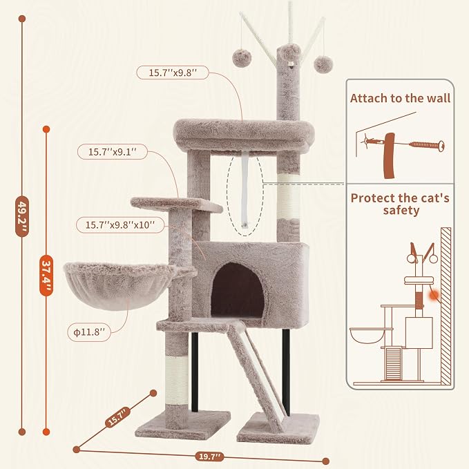 Cat Tree for Indoor Cats, Cat Tower - Image 7