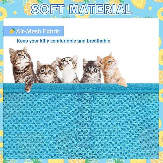 PUPTECK Soft Mesh Cat Vest Harness and Leash Set Puppy Padded Pet Harnesses - Image 4