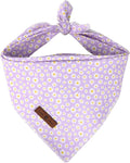Lionet Paws Spring Daisy Dog Bandana Washable Cotton Handkerchief Scarf by lionetpaws