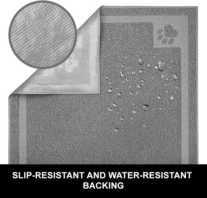 Pet Feeding Mat for Large Dogs and Cats 35" x 25" Flexible and Waterproof Dog - Image 3