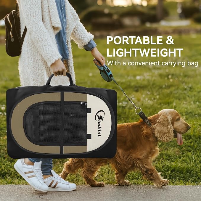 Dog Cat Playpen, Medium Puppy Pet Playpen, Dog Crate Tent Cage Indoor/Outdoor - Image 5