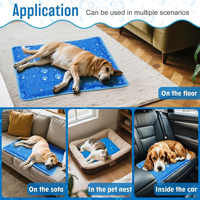 Upgrade Dog Cooling Mat Portable Water Injection Pet Cooling Pad Summer Self - Image 7