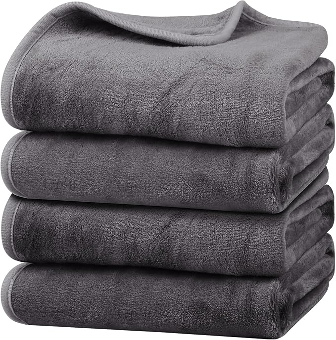 Onarway Dog Blanket Washable for Puppy: 4 Packs Dog Blankets 40”x28” by Onarway