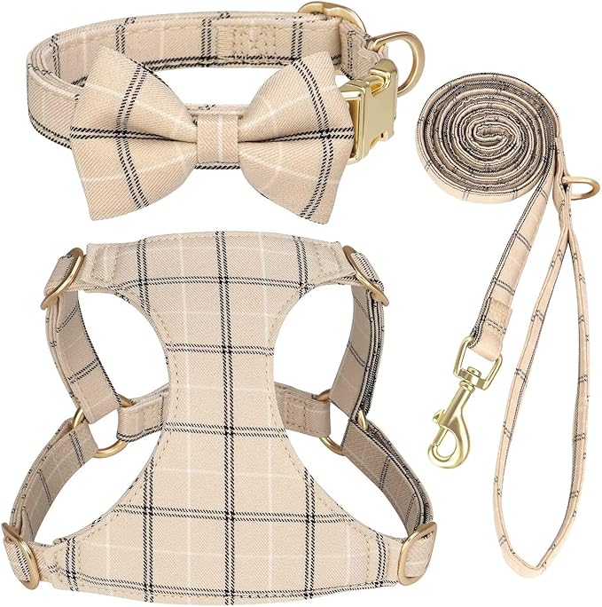 Beirui Cute Small Dog Harness Collar and Leash Set by Beirui