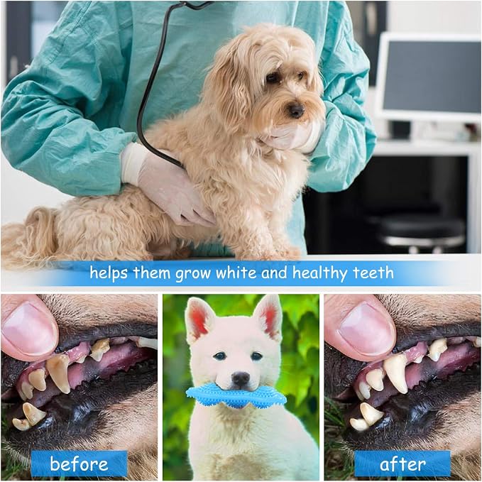 Hurray 3 Pack Puppy Chew Toys for Teething Puppies, Puppy Teething Toys - Image 3