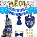 Cat Birthday Party Supplies, Cat Birthday Hat by JOTFA