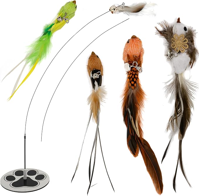 Interactive Bird Simulation Cat Toy Set by GADGETSOLOGY
