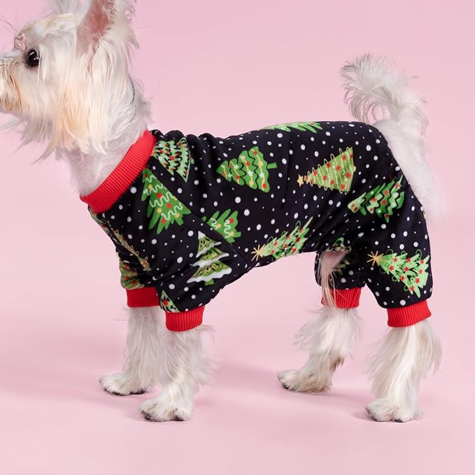 Fitwarm Christmas Tree Dog Pajamas, Christmas Clothes - Image 3