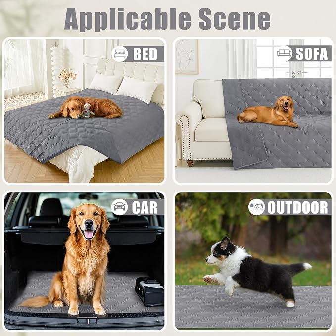 Smiry Waterproof Dog Bed Cover Blanket 40x80, Soft Reversible Pet Blanket - Image 5