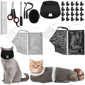 10 Pcs Cat Bathing Bag Set Pet Mesh Shower Bag Anti Bite and Scratch Pet by Kritkin