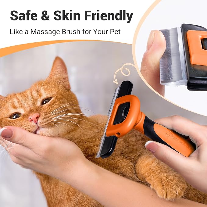 MIU COLOR Pet Grooming Brush, Deshedding Tool - Image 5