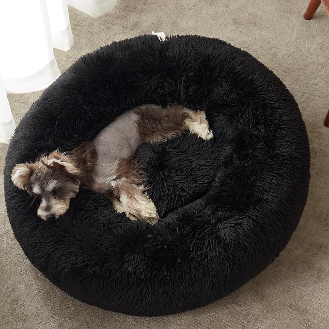 WESTERN HOME WH Calming Dog Bed & Cat Bed, Anti-Anxiety Donut Dog Cuddler Bed - Image 2