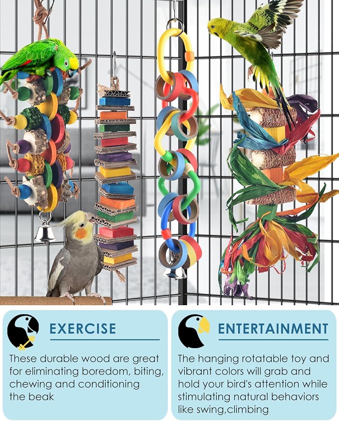 Bissap 4 PCS Bird Chew Toys - Image 4
