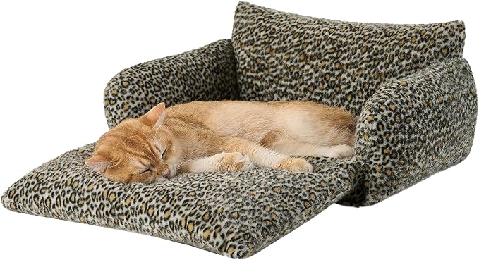 Hollypet Cat Bed Fluffy Plush Mutifuctional Double-Layer Soft Pet Couch - Image 2