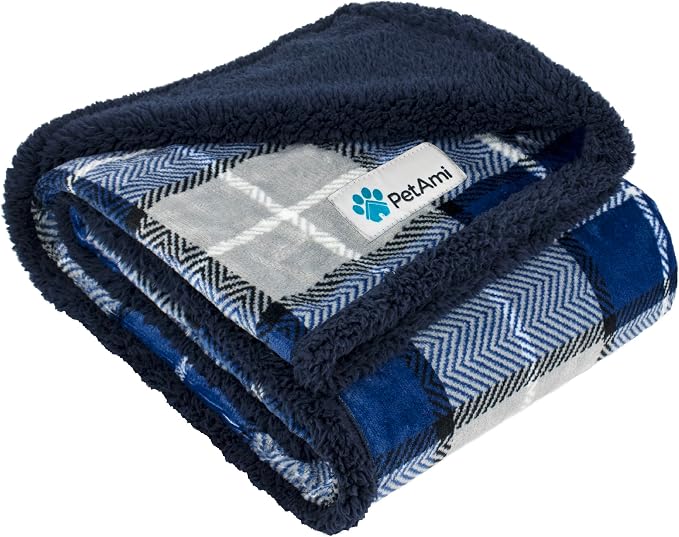 PetAmi Dog Blanket for Bed, XL Pet Blanket Large Dogs, Fleece Furniture Couch by PetAmi