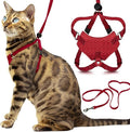 Houdini™ Escape Proof Kitten Harness and Leash Set by OutdoorBengal – Red by OutdoorBengal
