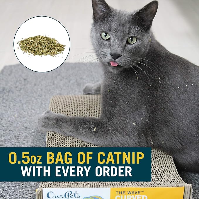Our Pets OurPets The Wave Curved Catnip Cat Scratcher - Image 6