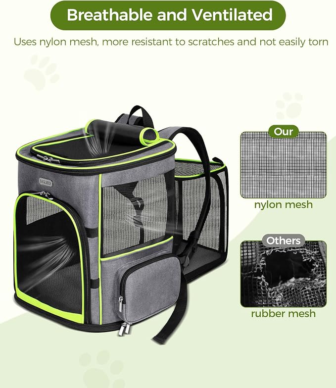 BAGLHER Expandable Cat Carrier Backpacks, Retractable Pet Carrier Backpack - Image 6