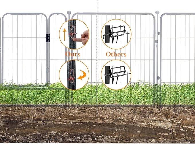 Dog Playpen, 32/40/45 Inch Height in Heavy Duty, Folding Indoor Outdoor - Image 3