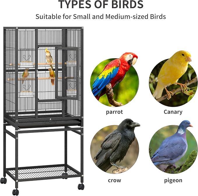 YINTATECH 53 inches Bird Cage Seed Catcher & Birdcage Cover, Bird Cages - Image 4