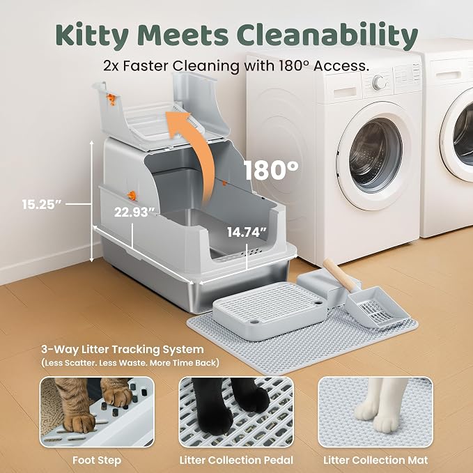 Stainless Steel Litter Box - Image 3