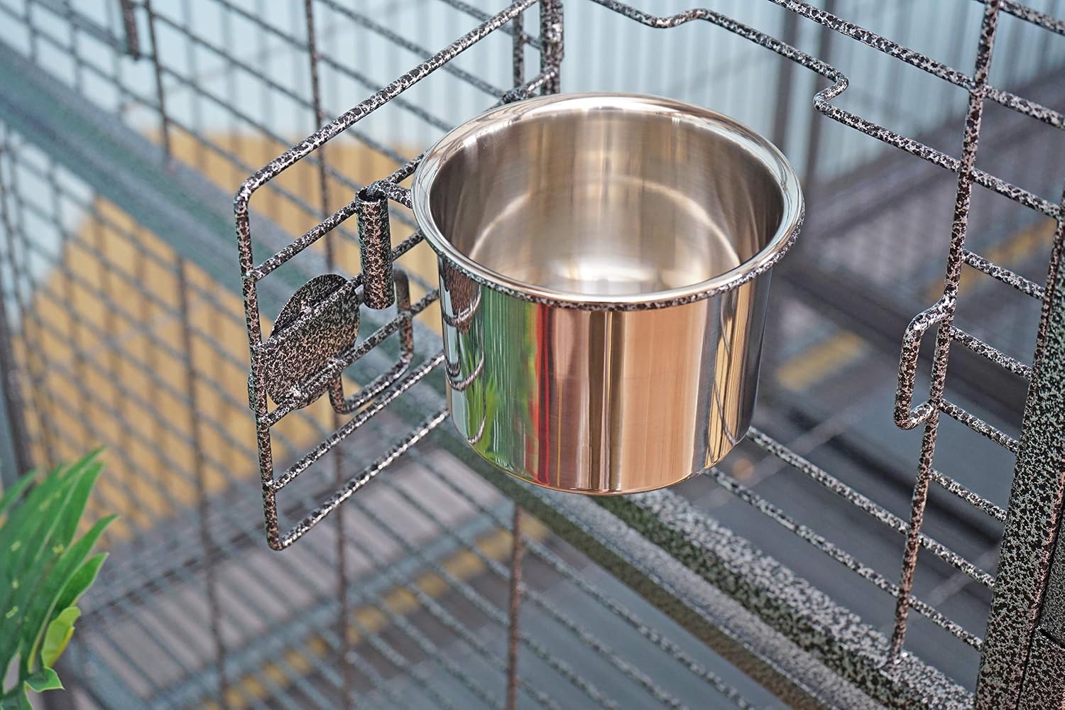 Double Bird Cage with Center Divider, W64xD32xH73 - GlobalHabitat Supply