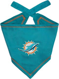 Pets First NFL Miami Dolphins TIE Bandana, Large/X-Large. Dog Bandana Scarf Bib by PETSFIRST