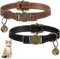 2 Pcs PU Leather Cat Collar Breakaway by Unknown